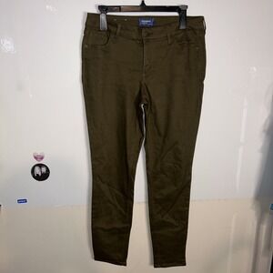 OLD‎ NAVY OLIVE/ARMY GREEN ROCKSTAR MID RISE WAIST SKINNY JEANS WOMENS 10